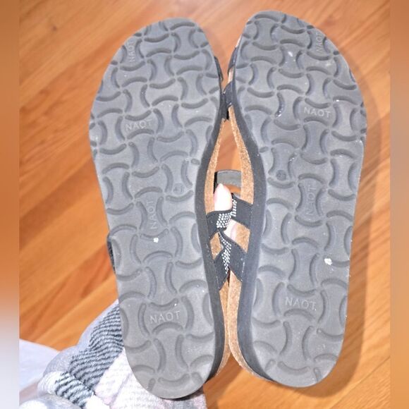 Noat black with slingback slip-on sandals women size 10 - Picture 5 of 6